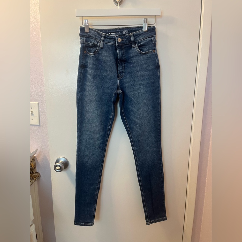 Old Navy High Rise Dark Blue Jeans